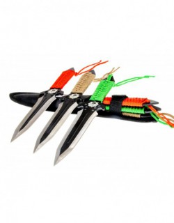Nóż rzutka SHURIKEN noże do rzucania zestaw 3 szt - NT132