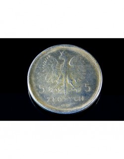 Polska 5 zł. Sztandary z 1930 r. KOPIA